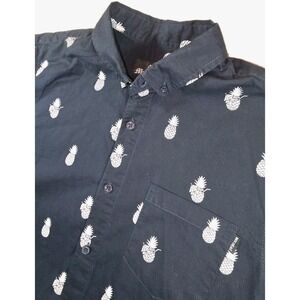 Molokai Shirt Mens Medium Short Sleeve Button Down Pineapple Collared